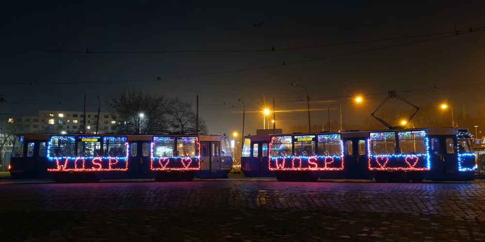 Światełkowy Tramwaj na 33 edycję WOŚP