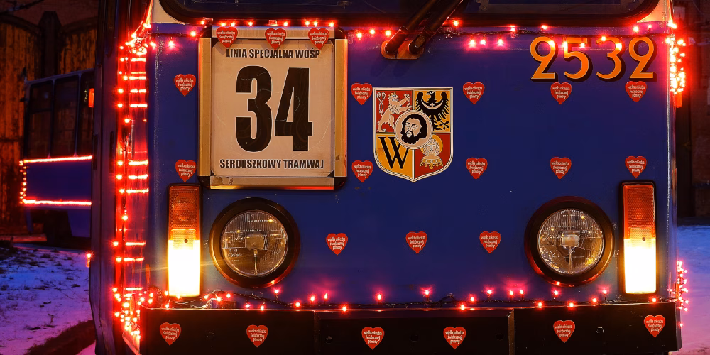 Serduszkowy Tramwaj na 34 edycję WOŚP